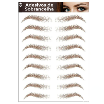 Adesivos de Sobrancelha 6D Biônico Semi Permanente (Compre 1 Cartela e leve 2)
