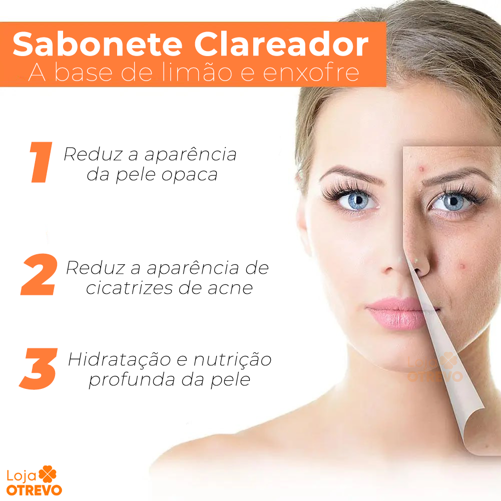 Sabonete Clareador a base de Limão e Enxofre - SoapWhite®