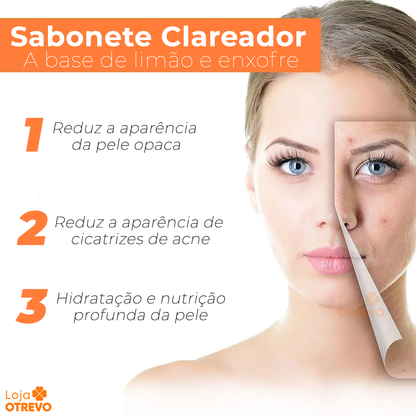 Sabonete Clareador a base de Limão e Enxofre - SoapWhite®