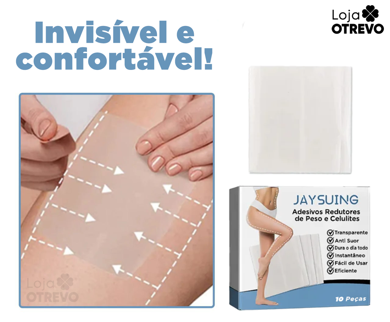 Adesivos Redutores de Peso e Celulites - PatchLife® (ELIMINAÇÃO TOTAL DA GORDURA)